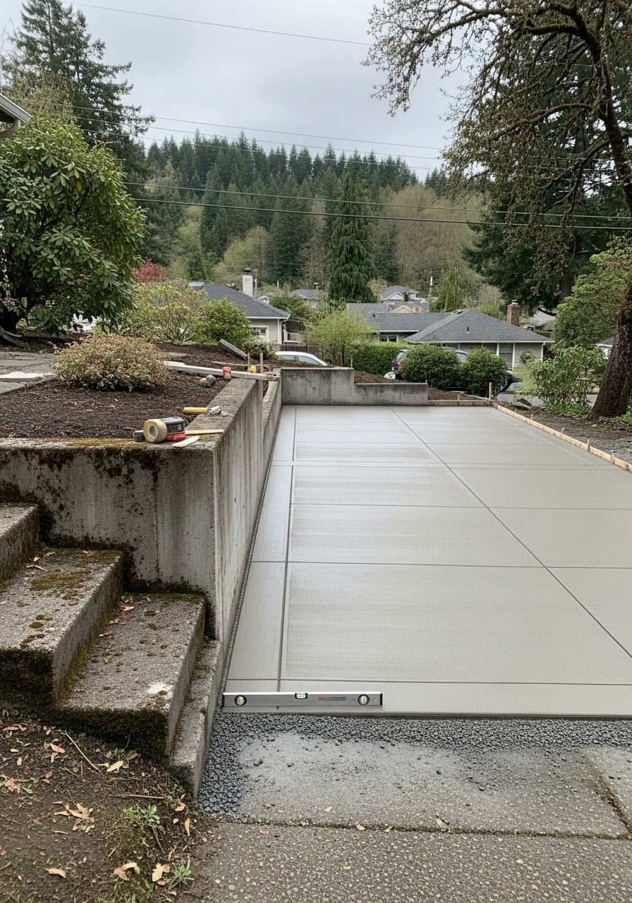 Oregon City homeowner on their property with visible hillside setting and neighborhood character.